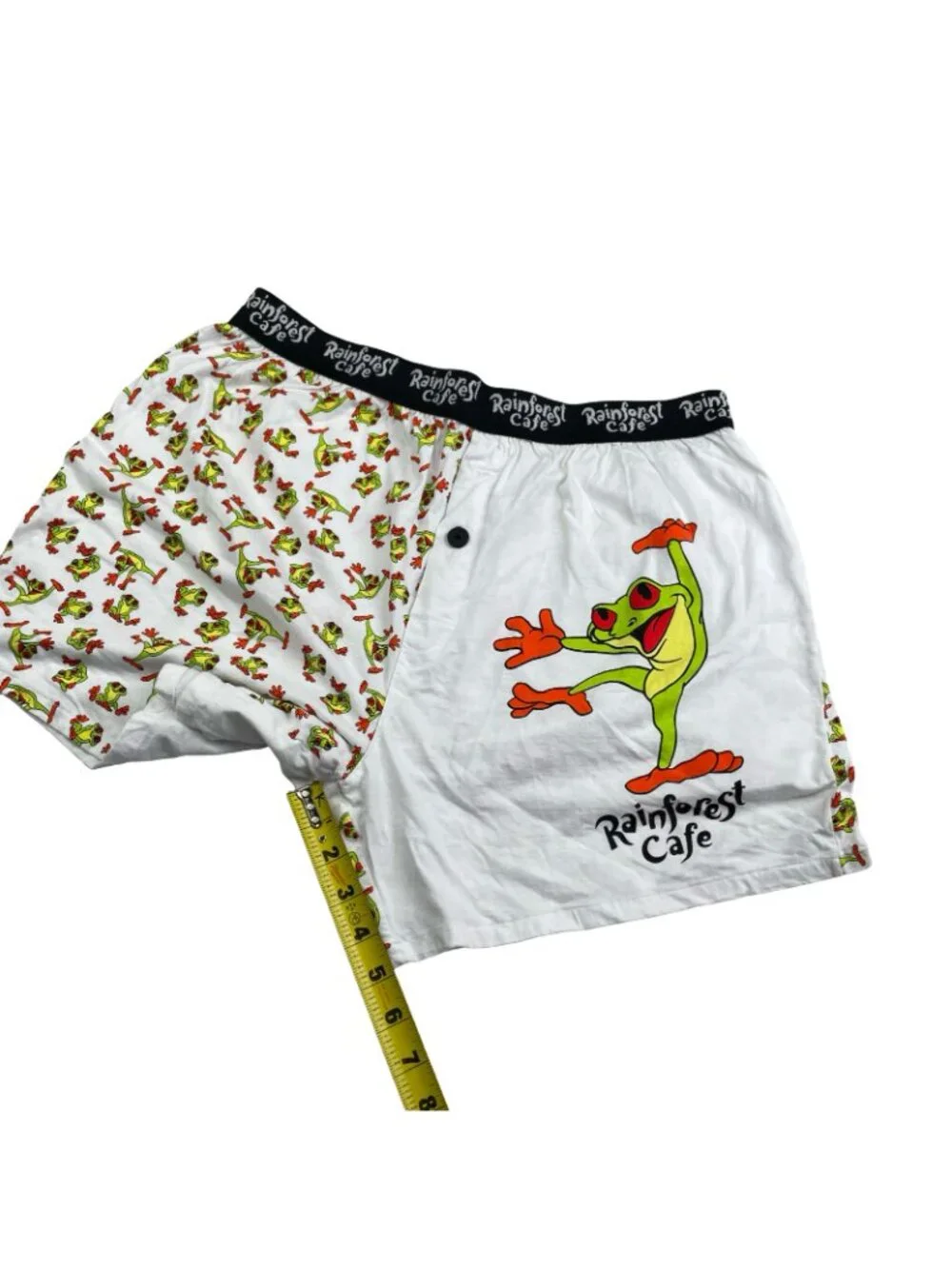 NEW VTG Rainforest Cafe Men's Tree Frogs All-Over Boxer Shorts • Large